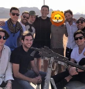 Josh Kushner travels through Jordan with Crown Prince Hussein, girlfriend Karlie Kloss, pop star Ellie Goulding and friends just months after brother Jared met with king in DC
