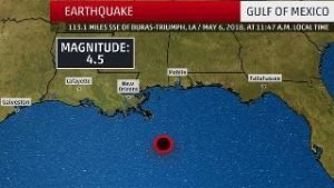 Rare Magnitude 4.5 Earthquake Strikes Off Coast of Louisiana Near New Orleans