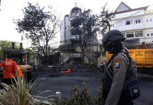 Police: Members of a family bombed 3 Indonesian churches