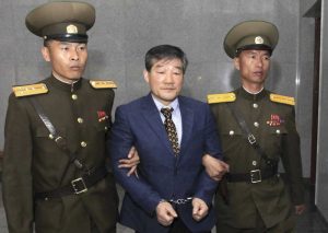 Trump says Pompeo returning from North Korea with the three detainees