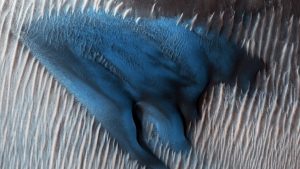 NASA unveils stunning ‘blue dune’ image seen on Mars
