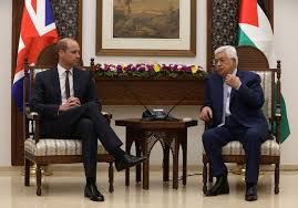 ABBAS TO PRINCE WILLIAM: PALESTINIANS ARE SERIOUS ABOUT PEACE
