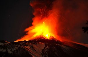 Mt. Etna Erupts Near Rome!