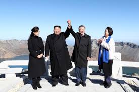 Fulfilling a dream, South Korea’s Moon visits sacred North Korean Mount Paektu, with Kim Jong Un
