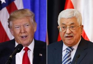 WHITE HOUSE RULES OUT PROPOSALS TO SPLIT PALESTINIAN TERRITORIES