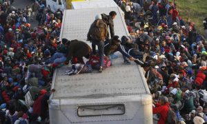 Caravan marks one month on the road: ‘We keep on going, laughing or crying