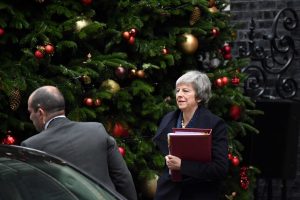 British PM May wins party confidence vote by 200 to 117