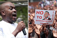 Zimbabwe RIOTS: Protesters ignite burning road blocks after fuel prices DOUBLED