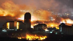 Wildfire Rips Along South Korea’s Eastern Coast, Prompting National Emergency