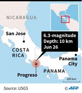 Rare but Strong 6.3 Earthquake Hits Costa Rica-Panama border, Likely ‘significant damage’: USGS