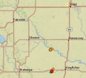 27 earthquakes in less than 24 hours detected in Kingfisher County, OK due to fracking; Encana Corp site told to shut down ‘indefinitely’