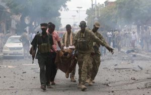 Twin Somali attacks hit U.S. special forces base used to train Somali commandos and launch drone strikes, & also Italian convoy