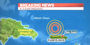 Already bracing for tropical depression, Puerto Rico rocked by 6.5 earthquake; reduced to 6.0 mag