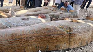 Egypt archaeologists find 20 ancient coffins near Luxor