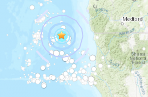 2 earthquakes hit Pacific Ocean off Oregon-California border
