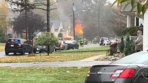 Several homes on fire after plane crashes in New Jersey neighborhood