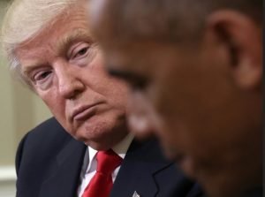Trump rejects Obama taking credit for strong economy