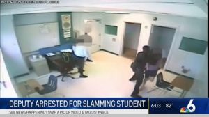 Florida sheriff’s deputy charged with child abuse felony after he was caught on video slamming teenage girl to ground