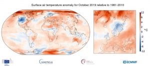 Earth just experienced its hottest-ever October