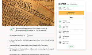 Complaint Alleges Whistleblower Accepted $230K In Illegal Gifts Via GoFundMe Page
