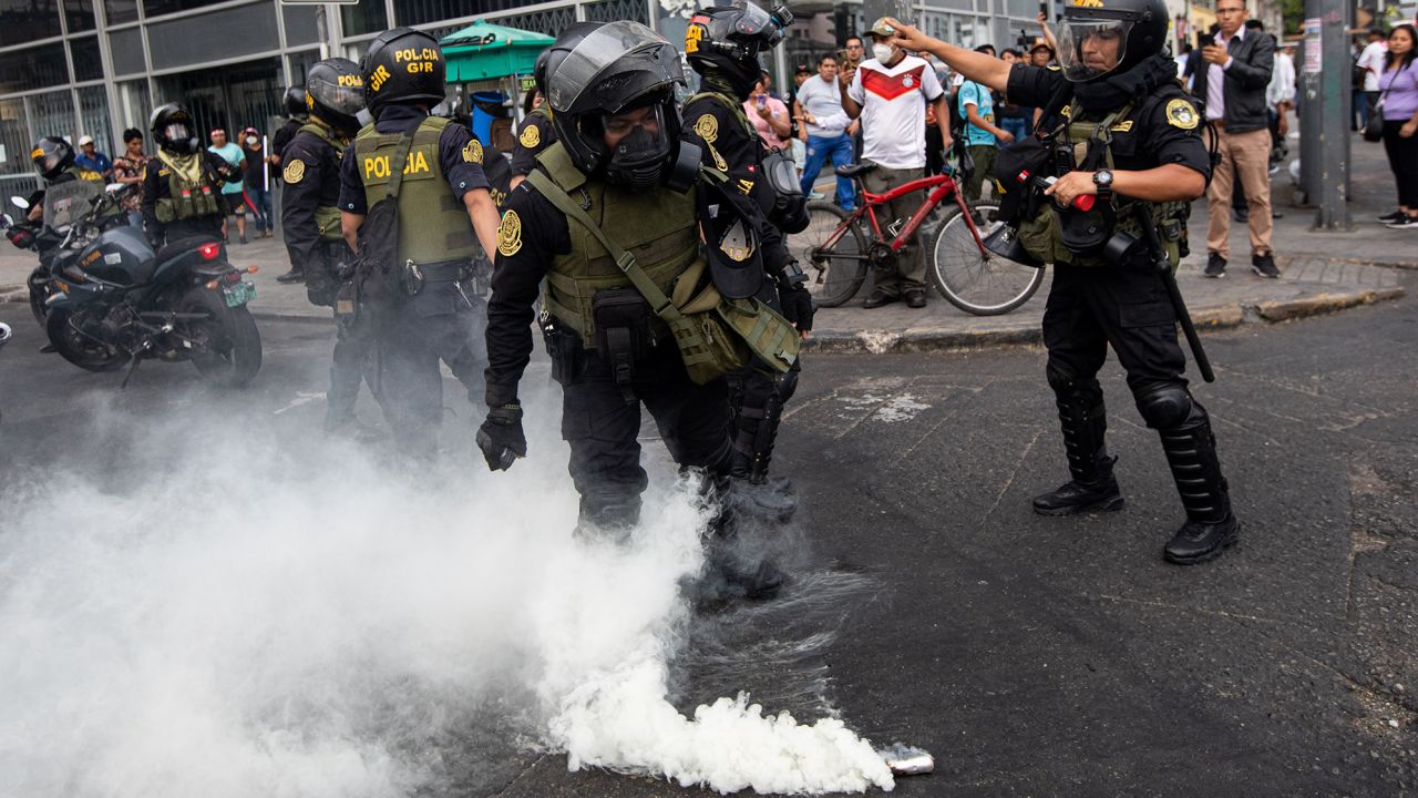 Protests erupt in Peru as thousands of police officers deploy to guard capital