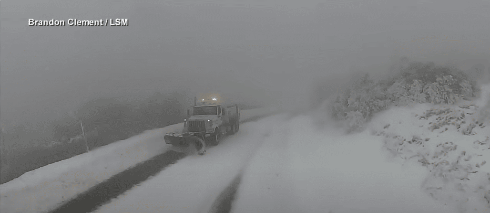 Epic winter storm turns Southern California snow white