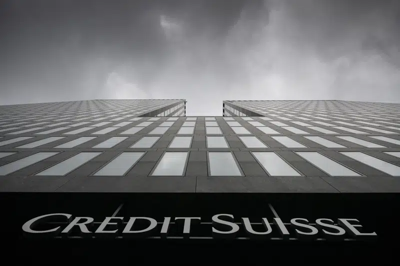 Collapse: Credit Suisse shares sink as global fears about banks grow