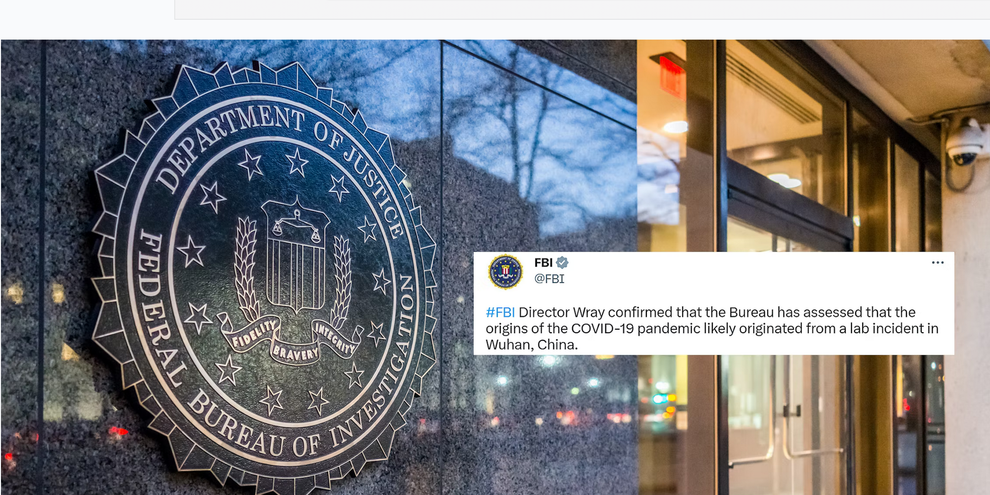 BOMBSHELL: FBI Finally Admits COVID-19 Likely Came From A Lab!