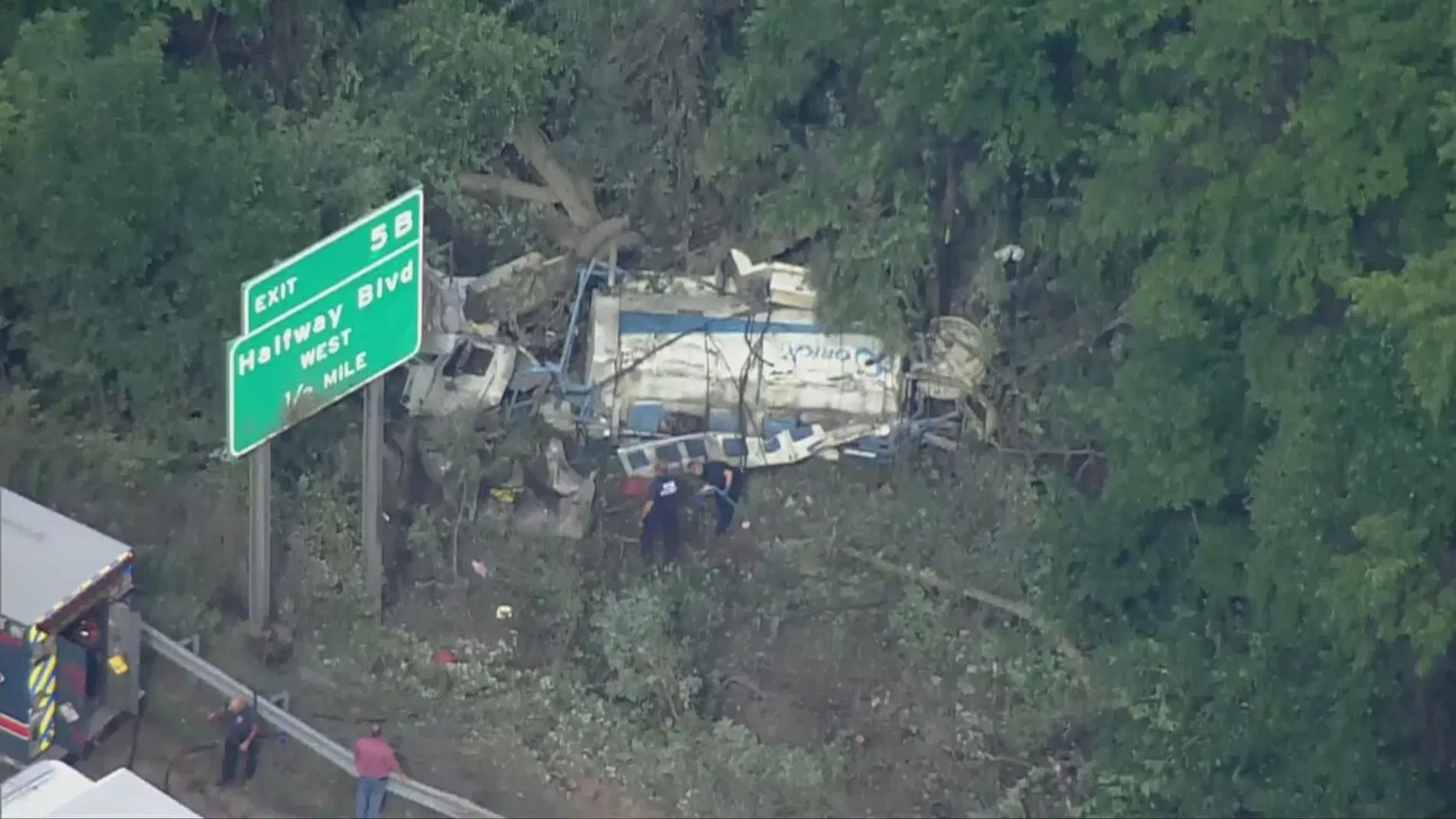 Overturned tanker carrying ammonium nitrate causes evacuations on Maryland highway