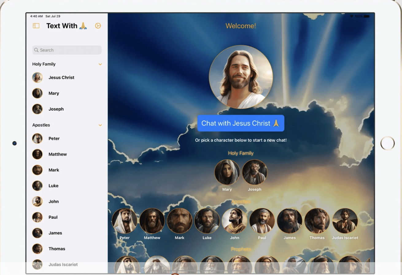 BEAST: Critics sound the alarm over new AI “Jesus” App that is becoming very popular