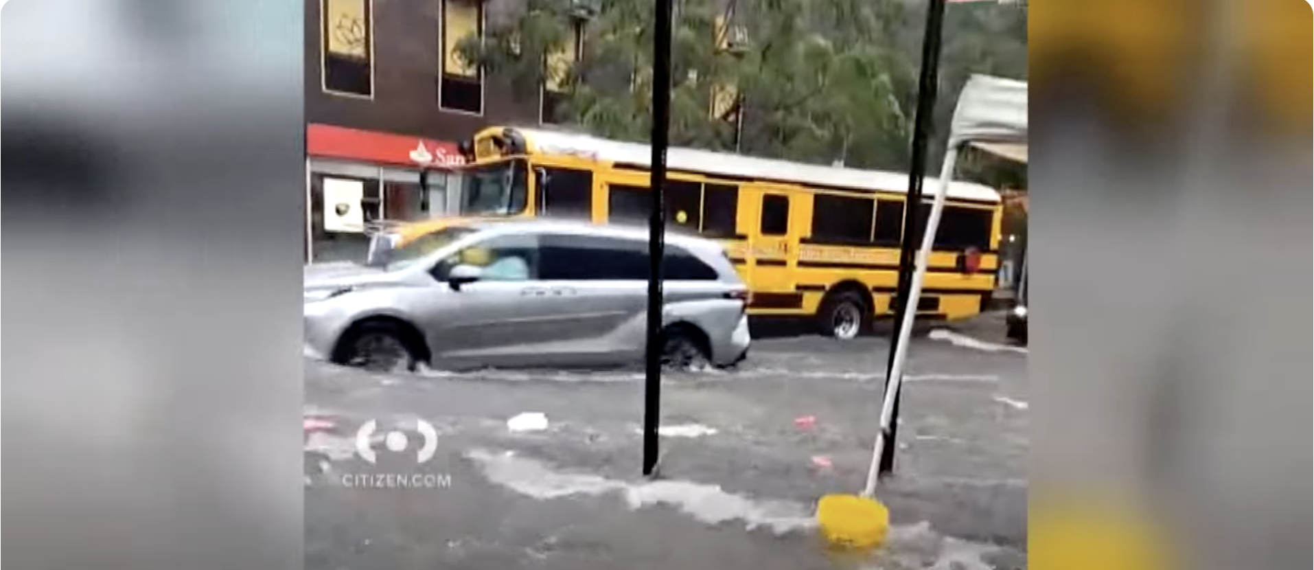 Catastrophic flooding strikes NY City, Most rain in decades