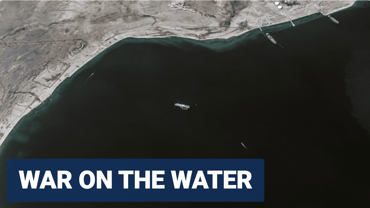 US warship defends American ships under fierce drone attack in Red Sea