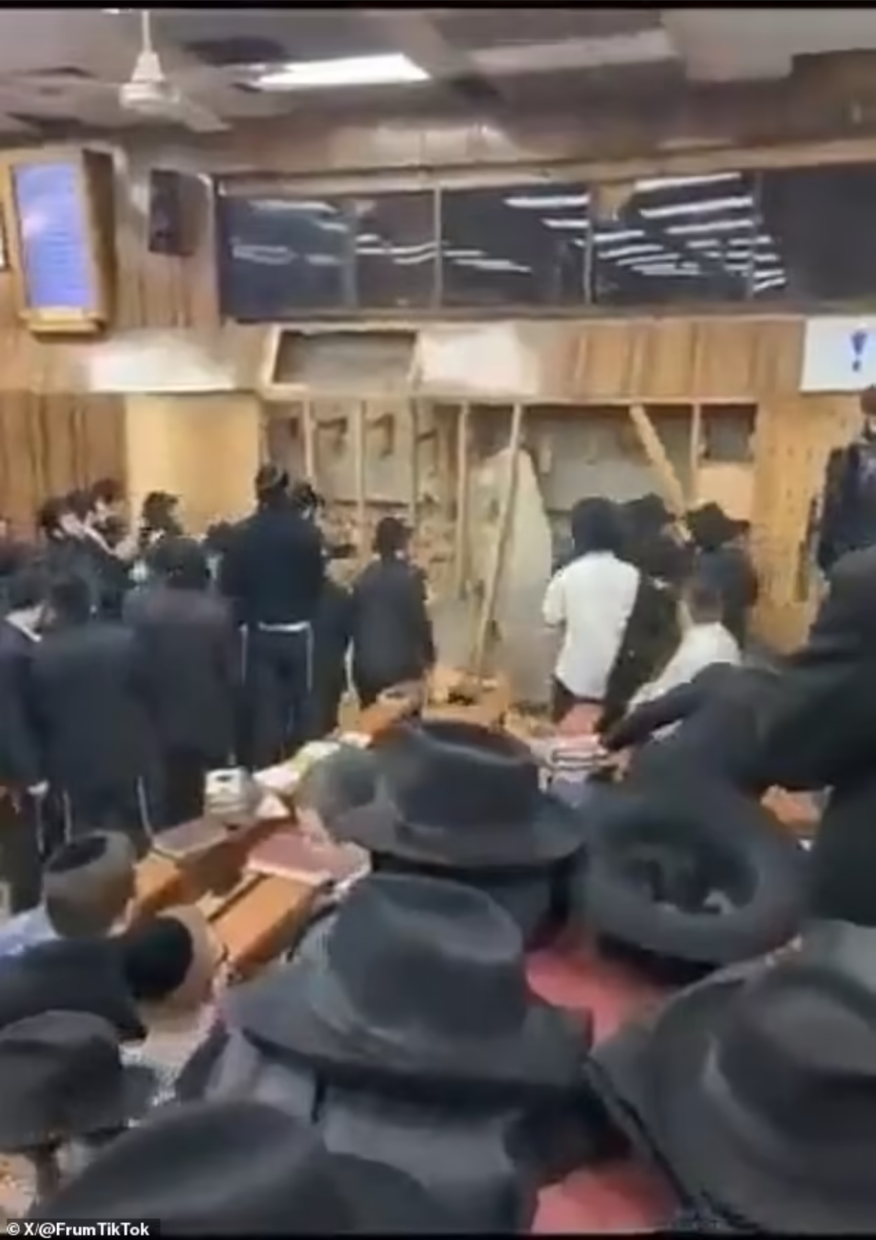 EXPOSED! Wild riot breaks out in NYC synagogue over secret TUNNEL: Orthodox Jews are dragged away in cuffs after trying to block construction crew from filling in their illicit passageway