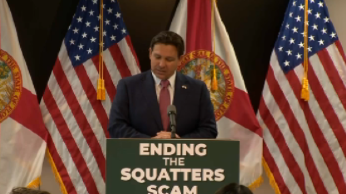 Gov. DeSantis signs law that will allow law enforcement to immediately remove squatters