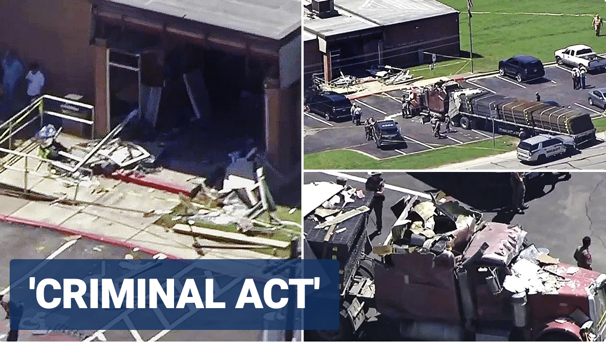 Demonic: More than a dozen injured after 18-wheeler intentionally crashes into Texas DPS office