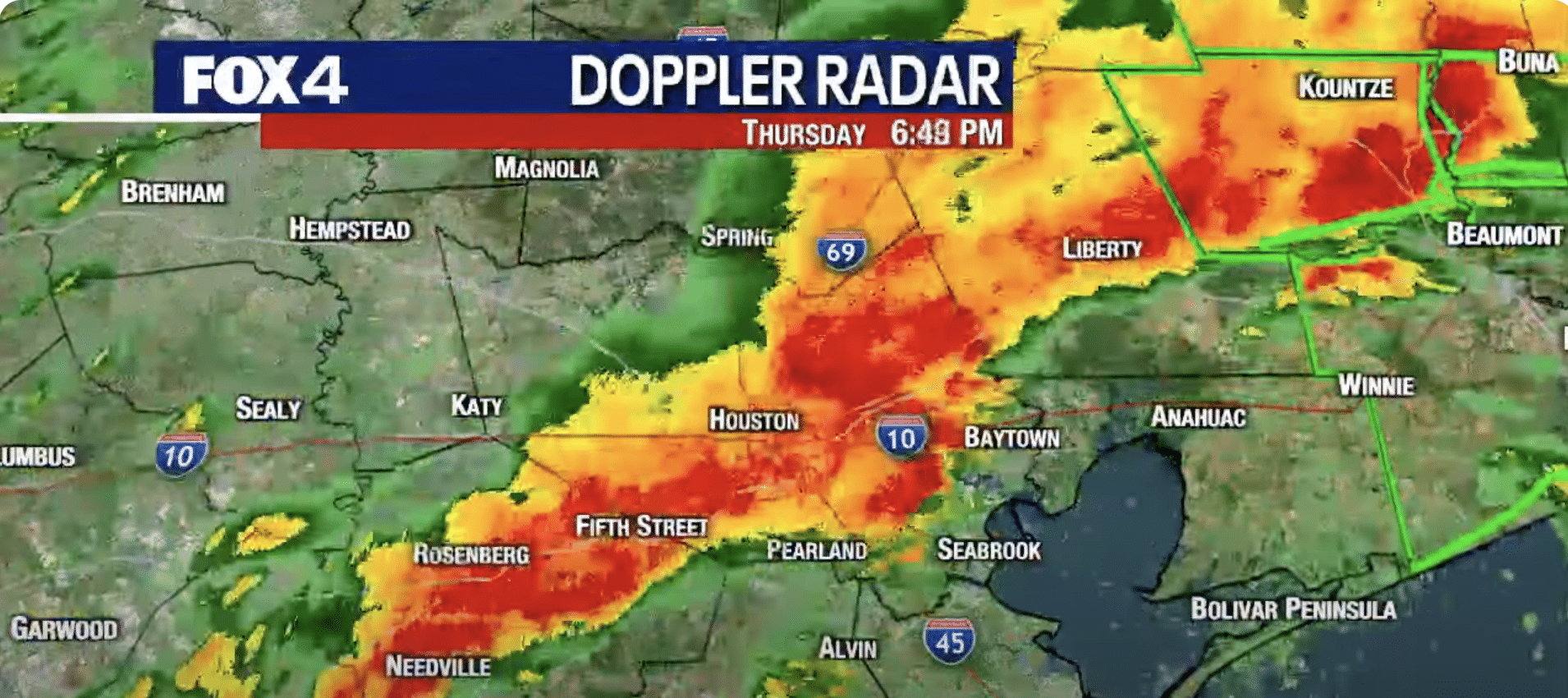 Powerful storms leave trail of destruction in Houston, Nearly one million without power