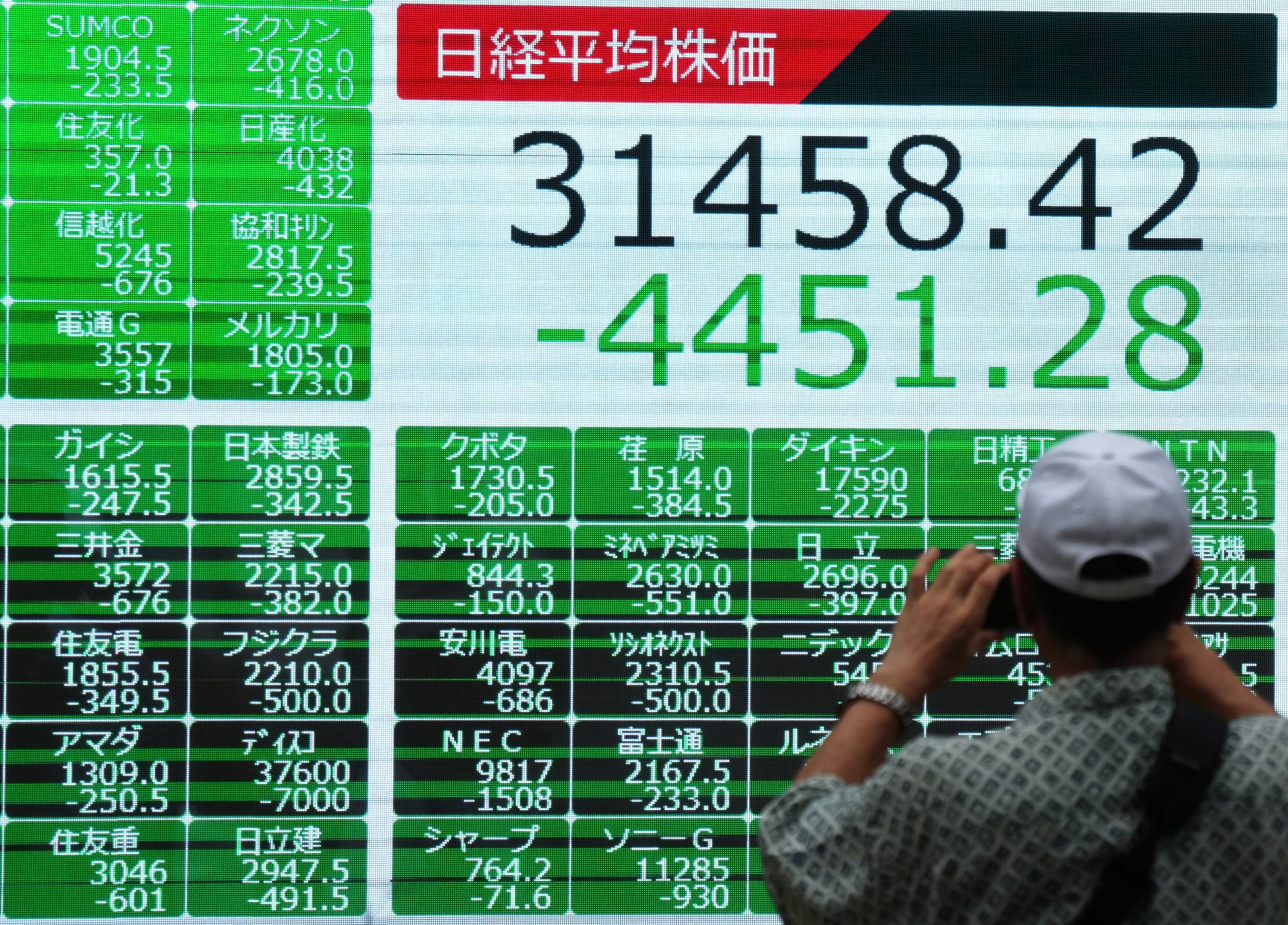 Japan’s Nikkei sees biggest rout since 1987 Black Monday