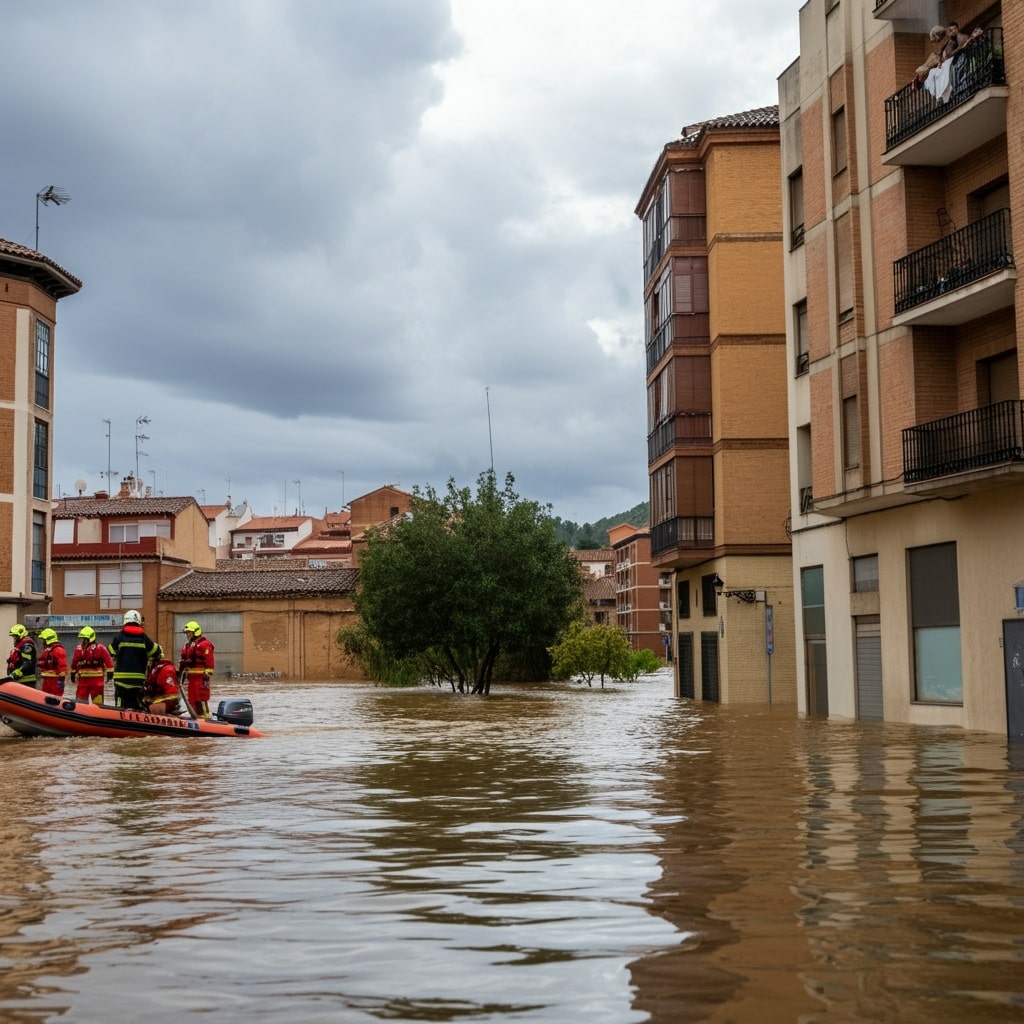 Month’s worth of rain falls in a single day in parts of Spain