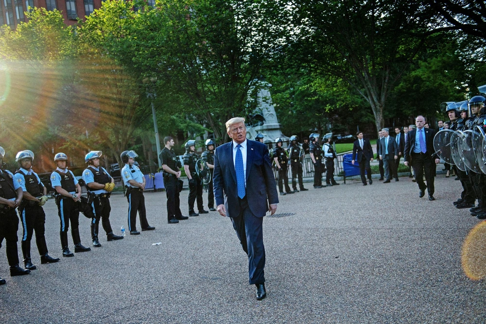 Democratic senators urge Biden to try to limit Trump’s ability to use the U.S. military domestically