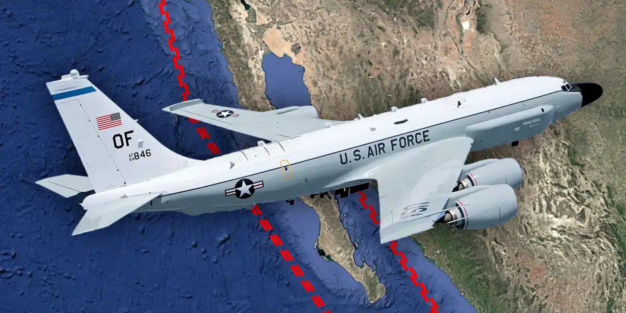 U.S. Air Force RC-135V Rivet Joint conducted highly unusual flight in Gulf of California