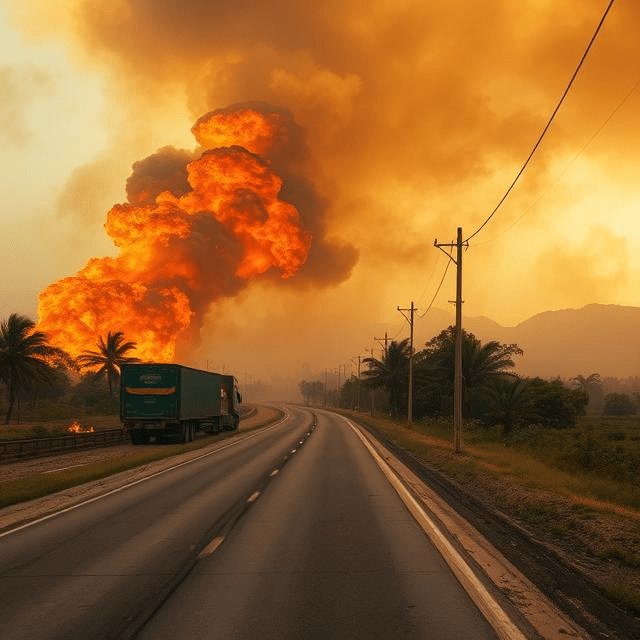 Plane crashes in Brazil while attempting emergency landing on highway leaving two dead