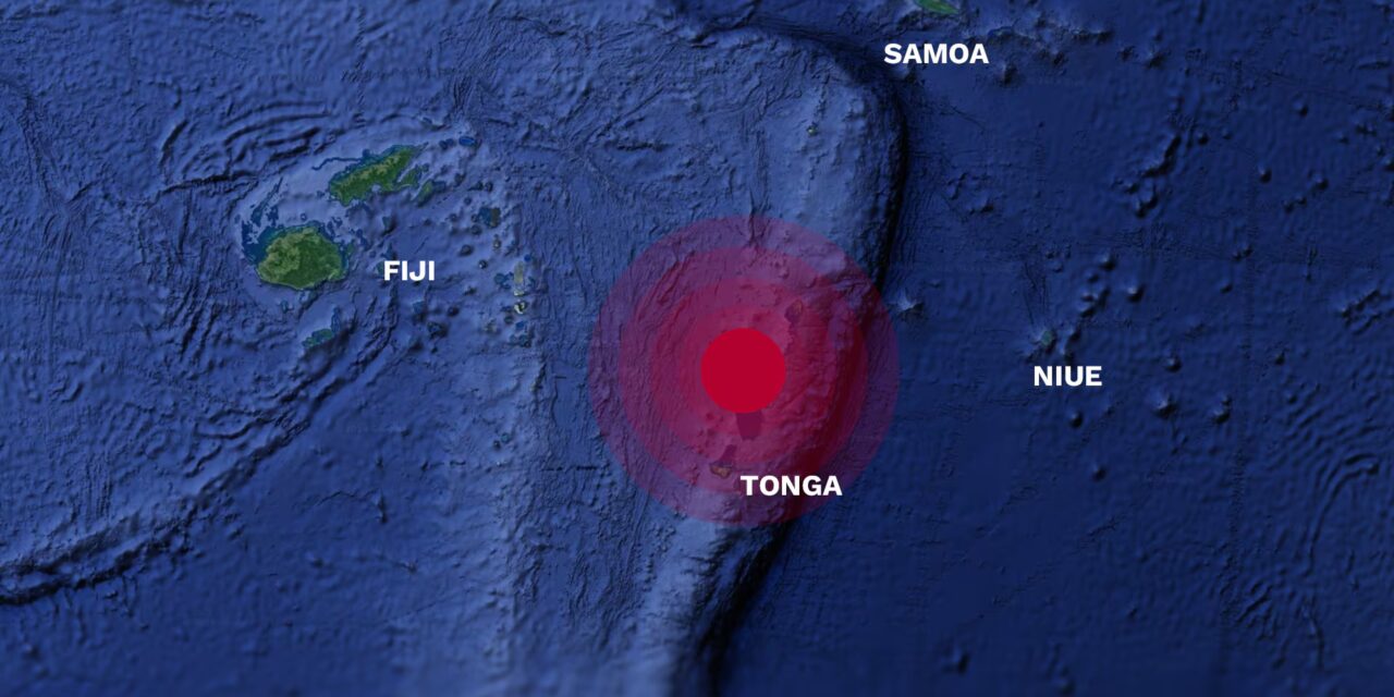 Powerful magnitude 7.0 earthquake near the island nation of Tonga sparks tsunami warning