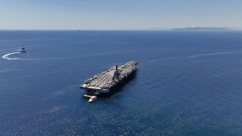 New satellite image reveals US Aircraft Carrier approaching Iran