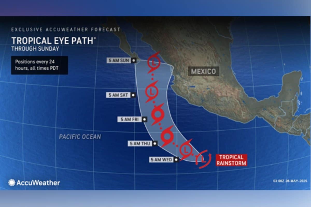 DEVELOPING: Tropical Storm Alvin has formed in the Pacific, marking an unusual first for 2025