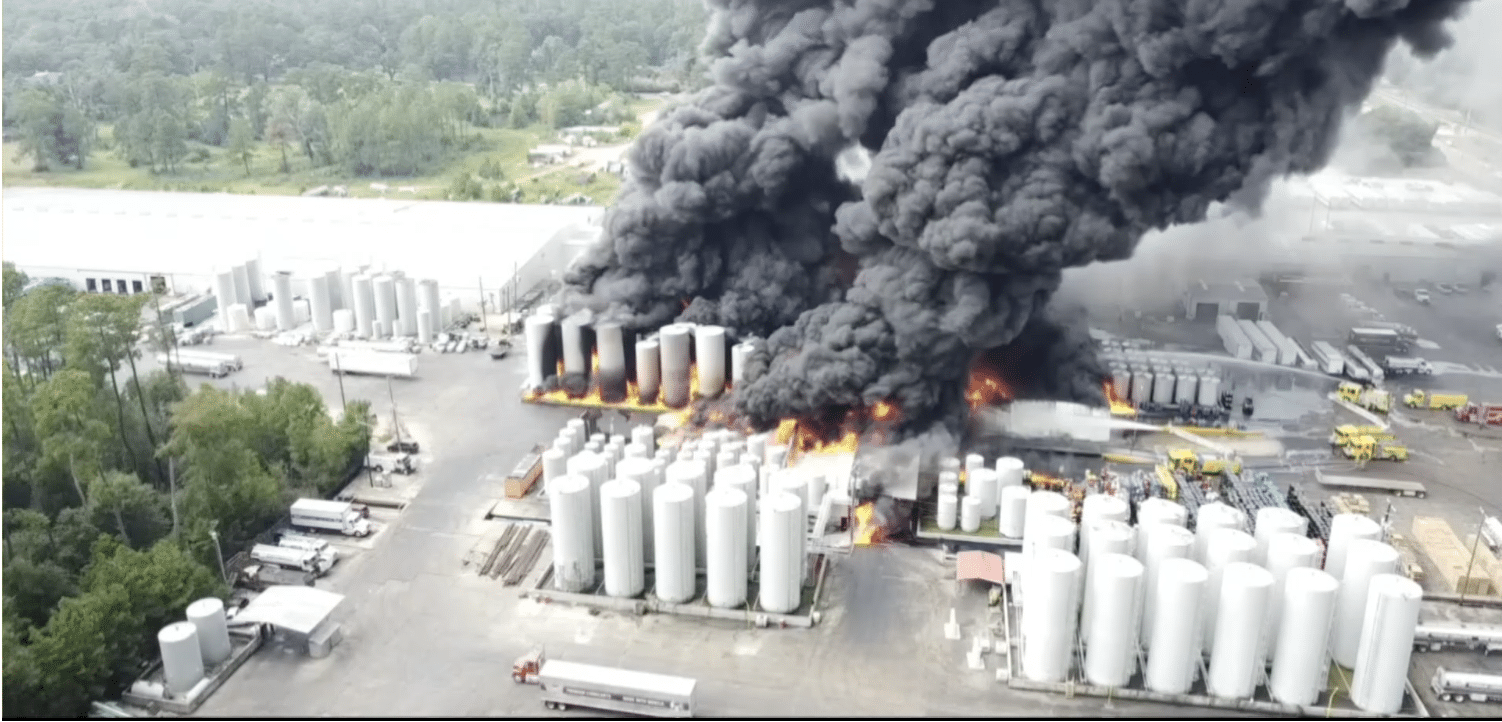 Massive explosion prompts 1-mile evacuation radius and closes Highway 51 in Louisiana