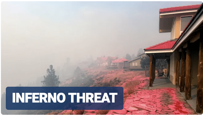 Massive blaze in Oregon threatens 4,000 homes as officials warn ‘winds can shift at any moment’