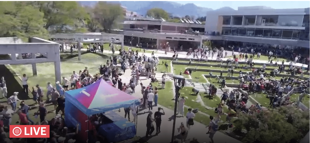 Charlie Kirk shot in the neck at event in Utah