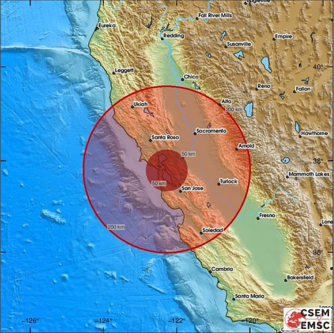 4.3 magnitude earthquake jolts San Francisco Bay Area residents