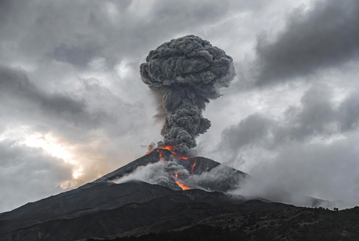 Indonesia’s Mount Semeru erupts sending ash over 6,500 feet into the sky, threatening air traffic