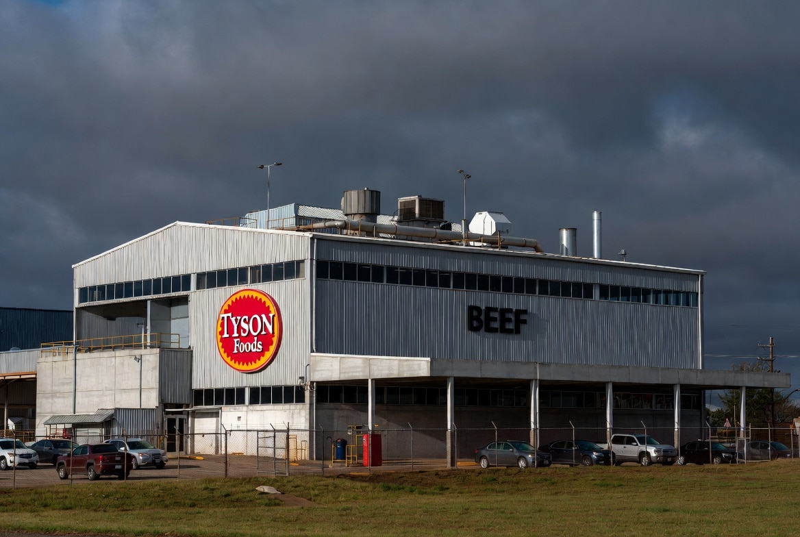 Tyson is closing one of the largest beef-processing plants in the U.S as cattle supplies dwindle